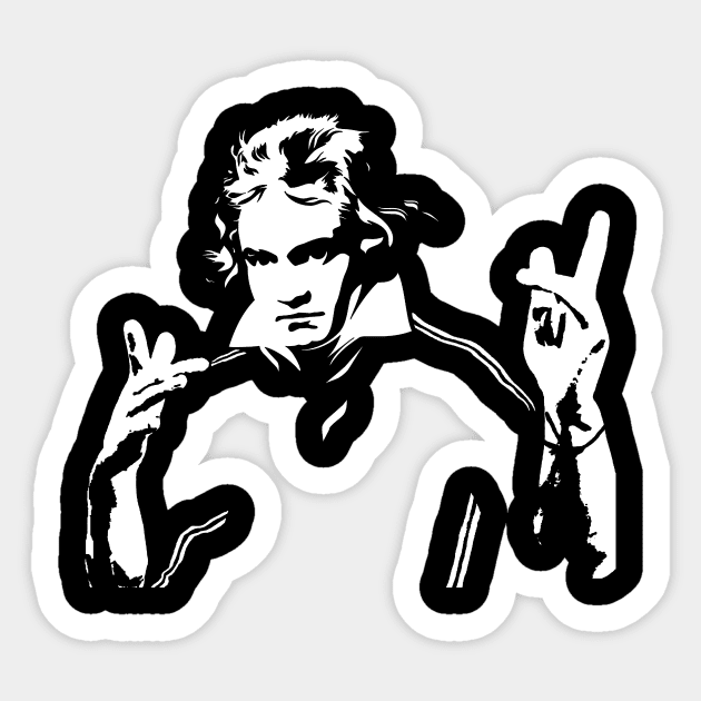 beethoven Sticker by vivalarevolucio